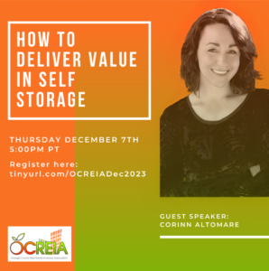 Self-Storage Investment Tips with Corinn Altomare | Orange County Real Estate Investors Association